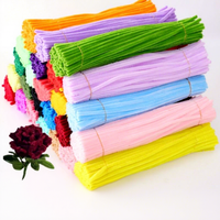 Bâtonnets torsadés colorés en gros pour fournitures de bricolage, fleurs artificielles, matériaux de nettoyage de tuyaux, bâtonnets de nettoyage de tuyaux