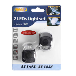 Yume Silicone LED luce per bicicletta anteriore posteriore Flash Lamp impermeabile MTB Bike faro ciclismo fanale posteriore spia - Product Image 6