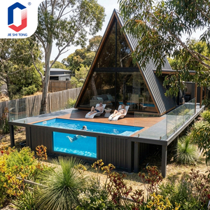 สระว่ายน้ำไฟเบอร์กลาสสำเร็จรูปขนาดใหญ่สำหรับครอบครัวและผู้ใหญ่ พร้อมอุปกรณ์ครบครัน ป้องกันรังสียูวี ติดตั้งเหนือพื้นดิน สำหรับใช้งานกลางแจ้ง - Product Image 3