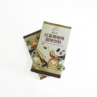 Sachet de café instantané aux herbes pratique en portion individuelle, ingrédients naturels à base de plantes, boisson énergisante au café