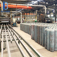 Bouteille de gaz en acier sans soudure haute pression 40L pour argon/oxygène/dioxyde de carbone/azote/hélium Bouteille de gaz de qualité