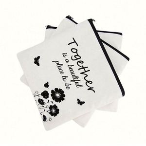 Cotton Square <b>Small</b> Cloth <b>Wallet</b> Custom Pattern Key Mobile Phone Zipper Storage Pencil Case Cosmetic Bag - Product Image 2