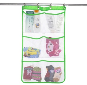Mesh <strong>Bath</strong> Toy Organizer Hanging Multi-Use Net Bags Hanging Baby <strong>Bath</strong> Toy <strong>Storage</strong> &amp; Bathroom or Shower Caddy-Set - Product Image 3