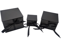 Boîte cadeau magnétique en carton durable personnalisable avec impression dorée pour mariage et bijoux, prix négociable