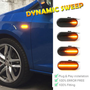 Luz LED Dinámica para Guardabarros Delantero, para <span class=keywords><strong>VW</strong></span> Bora, Golf MK4, MK5, Passat B5, Polo, Jetta, <span class=keywords><strong>Sharan</strong></span>, Lupo, Transporter T5, Vento, Amarok - Product Image 4