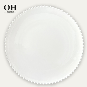 Nouveauté luxe blanc perles rondes vaisselle assiettes ensemble de vaisselle vaisselle en porcelaine vaisselle en porcelaine vaisselle en céramique - Product Image 2