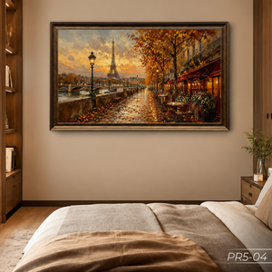 Pintura al Óleo sobre Lienzo de Paisaje Europeo Hecha a Mano en Vietnam, Obra de Arte Decorativa de Lujo, Servicio OEM ODM - Product Image 2