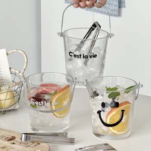 Seau à glace en forme de bateau en acrylique transparent avec éclairage LED - 8L, refroidisseur moderne pour bars et fêtes - Product Image 3