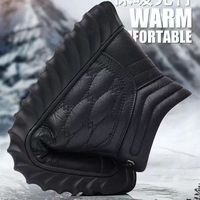 Bottes d'hiver pour hommes, semelle extérieure en caoutchouc épaisse, bout renforcé offrant confort, protection contre le froid, chaleur, imperméables au vent, semelle souple