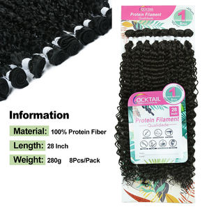 Extensions de cheveux en fibres bio protéinées brésiliennes, lisses, en fibres bio organiques, en paquet - Product Image 2