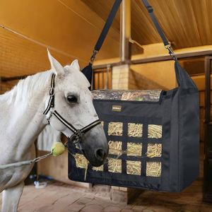 Sac à foin gratuit pour chevaux, mangeoire lente pour cheval/âne/chèvre, nylon 1680D premium, facile à remplir - Product Image 6