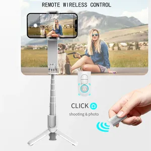 <span class=keywords><strong>L09</strong></span> para <span class=keywords><strong>Estabilizador</strong></span> de <span class=keywords><strong>Gimbal</strong></span> de Mano, Palo Selfie con Luz de Relleno Ajustable, Soporte para Teléfono Móvil para Videocámara Inalámbrica - Product Image 3