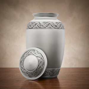 Urna Funeraria de Latón Estilo Tambor para Cenizas Humanas y de Mascotas - Artesanía India - Product Image 3