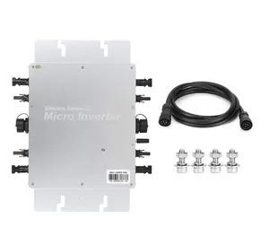 1200W 1400W 1600W micro inverter Grid Connected for Solar Panels Remote Monitoring with Mobile Phone 120/230V 50/60Hz DC to AC