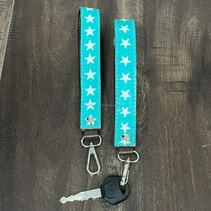 Nouveau porte-clés de poignet en cuir de vachette véritable fait main, personnalisé, style western, avec motif étoile, élégant, pour unisexe - Product Image 4