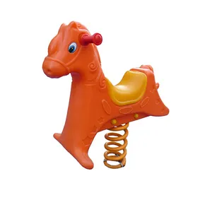 Outdoor Playground HDPE Animal Rocking Spring Rocking Horse Kids Spring Rider Toys Plastic Horse for Sale