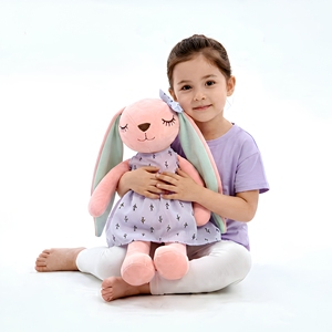 Jouets en peluche personnalisables très demandés : Lapins en peluche à longues oreilles pour bébés, jouets pour enfants, OEM ODM - Product Image 3