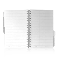 Carnet de composition A4/A5 pour étudiants, personnalisable, livraison 3-7 jours, 500 unités, 60 feuilles, style professionnel en cuir