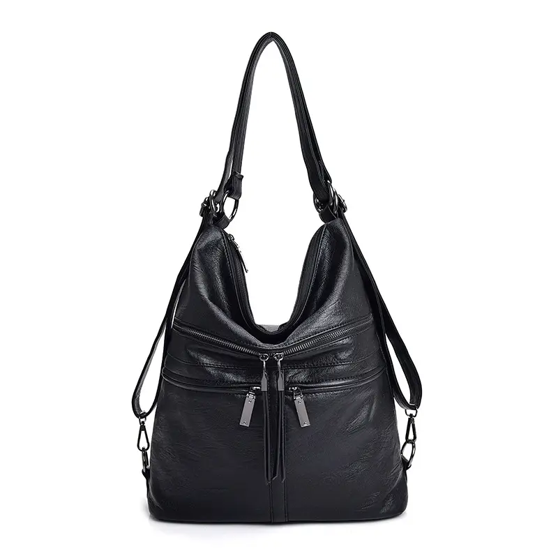 Customized fashion ladies pu leather handbag purses and handbags luxury women backpack bag leather shoulder bag for women