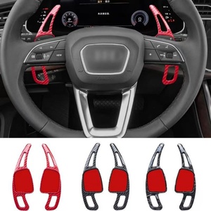 Accessoires de levier de vitesses pour volant de voiture sport en fibre de carbone ABS pour Audi A3 A4 A5 S3 S4 S5 SQ5 S Q2 Q3 Q5 A7 RS6 RS4 - Product Image 2