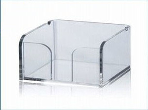 ARTWORLD ha stampato l'organizzatore acrilico trasparente di plastica di Logo per i Caddies creativi del tovagliolo della scatola del tessuto dell'hotel di casa - Product Image 3