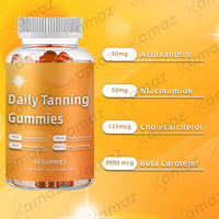 Gummies bronzantes OEM Amaz sous marque privée – Complément de bronzage pour adultes (femmes et hommes) pour la santé de la peau et la pigmentation