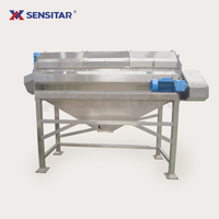 Sensitar continue automatische borstel-schilmachine voor fruit, groenten, aardappel, wortel, na stoomreiniging, polijsten, roestvrij staal