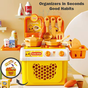 Huiye enfants cuisine nourriture jouets ensemble semblant jouer Simulation <span class=keywords><strong>Chef</strong></span> outils de cuisine accessoires alimentaires pour noël Halloween jouer cadeaux - Product Image 5