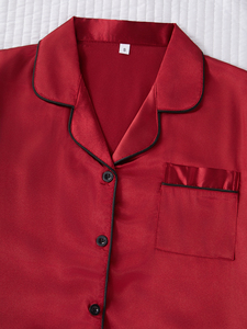 Pigiama <span class=keywords><strong>da</strong></span> <span class=keywords><strong>donna</strong></span> in stile moderno, elegante e morbido, completo per la casa, pantaloncini e pantaloni, per il commercio transfrontaliero - Product Image 3