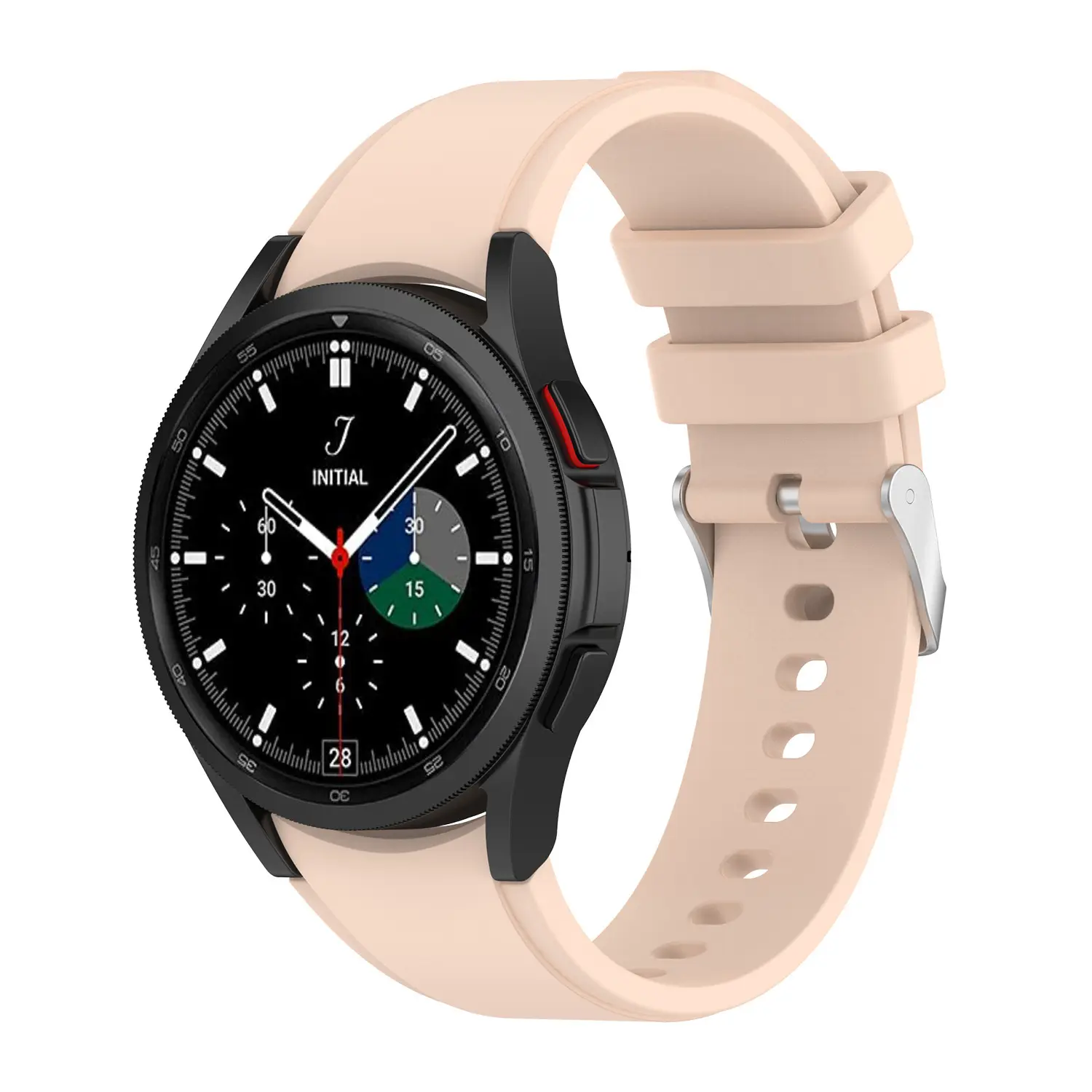 Silicone Band with Cambered Head Dedicate for Samsung Galaxy watch 4 40mm/44mm Galaxy watch 4 Classic 42mm/46mm watch straps