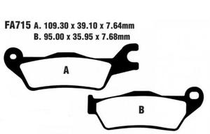 Plaquettes de frein avant FA715 pour moto 150cc HONDA CBF150SH CBF150 CBF 150 <span class=keywords><strong>SH</strong></span> 2007 2008 2009 - Product Image 5