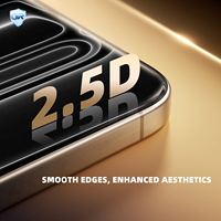 Protection d'écran en verre trempé 9H Full Cover HD 2.5D anti-graisse et anti-rayures pour iPhone XR/XS Max/14/15/16/17 Pro Max