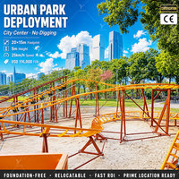 Manèges de parc d'attractions sans fondation, mini-roller coaster, équipement pour ferme, parc à thème commercial, aire de jeux familiale extérieure