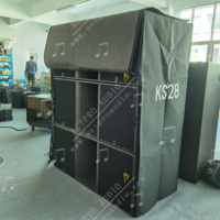 KS28 Caisson de basses KS28 Ensemble de haut-parleurs actifs doubles de 18 pouces Événements professionnels passifs Festivals de musique Festivals Chariot étanche