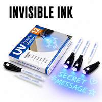 Stylo lumineux magique violet 2 en 1, lumière noire UV, stylo à encre invisible, jouets éducatifs pour l'apprentissage