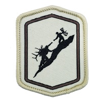 Patch Logo en tissu tissé brodé avec étiquette tissée à crochet pour chapeaux