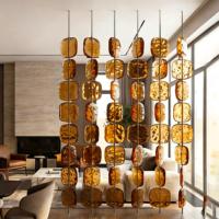 Lámpara de Pie de Metal con Diseño Artístico de Ondas de Agua, Moderna y Lujosa, Decorativa, para Dividir Ambientes en Hoteles, Villas y Vestíbulos