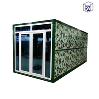 Maison préfabriquée pliable en conteneur, structure en acier, anti-corrosion, modulaire, pour zone isolée, climat désertique, Ray-Zen