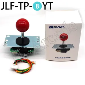 ジャマゲームマシンパーツ用オリジナル日本SANWA JLF-TP-8YTアーケードジョイスティック
