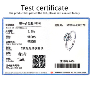 Thời Trang S925 Sterling Silver Bạc Sáng Bóng Ngọt Ngào Hình Trái Tim Kim Cương Engagement Ring Màu Hồng <span class=keywords><strong>Cubic</strong></span> <span class=keywords><strong>Zirconia</strong></span> 2 Carat Tình Yêu Nhẫn - Product Image 4