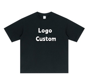 YKH 255Gsm hommes manches courtes haute qualité 100% coton Streetwear O col rond Logo personnalisé <span class=keywords><strong>Anti</strong></span> acariens t-shirt - Product Image 2