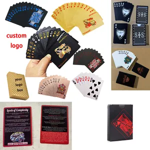 China Suppliers Wholesale Playing Cards Entertainment Game Trick Poker Playing Cards Plastic Waterproof Pokerkarte Cartes jouer