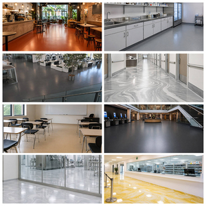 Système de revêtement de sol en uréthane pour magasins de détail et hôtellerie, peinture élastomère flexible décorative insonorisante sans joint, vente en gros - Product Image 2