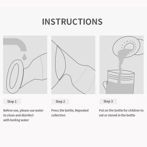 อุปกรณ์ปั๊มนมหน้าอกด้วยตนเองซิลิโคนเกรดอาหาร,ปั๊มน้ำสำหรับทารกที่ทานนมแม่ - Product Image 6