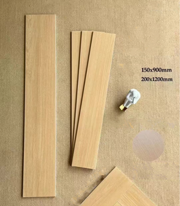 Bán buôn cao cấp chất lượng thiết kế trong nhà phòng khách phòng ngủ 200x1000 ánh sáng màu nâu xám gỗ phong cách gốm sứ gạch sàn - Product Image 4