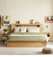 127105 Quanu hochwertige Holzbett möbel moderner Kingsize-Bett rahmen Luxus mit Stauraum