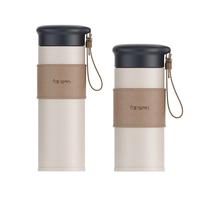 330ml 450ml Bouteilles d'eau en acier inoxydable avec sangle et étui en silicone Flacon à vide portable de voyage isolé