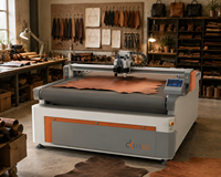 Automatische oscillerende vibrerende messen snijmachine voor het snijden van kunstleer, PU, PVC leer en bekleding voor banken