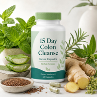 Capsules de détoxification du côlon de haute qualité, naturelles, pour une cure de 15 jours, favorisant la gestion du poids et stimulant l'immunité