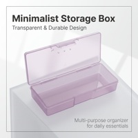 Boîte de rangement multifonctionnelle pour nail art, organiseur d'outils de manucure pour limes à ongles, strass, bijoux, stylos